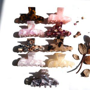 Tortoise Shell Acetate Hair Claw Hair Clip (9 Multi-color)